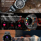 AK59 Smart Watch HD AMLOED Screen w/ health monitoring - Silver Steel Strap_5