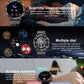 AK59 Smart Watch HD AMLOED Screen w/ health monitoring - Silver Steel Strap_6