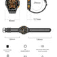 AK59 Smart Watch HD AMLOED Screen w/ health monitoring - Silver Steel Strap_8