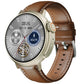 MT30 Smart Watch Ultra Long Range Waterproof - Silver-Brown Skin_0