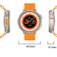 MT30 Smart Watch Ultra Long Range Waterproof - Silver-Brown Skin_7