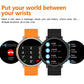 MT30 Smart Watch Ultra Long Range Waterproof - Silver-Brown Skin_2